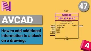 AVCAD - AVCAD for CAD - How to add additional information to a block on a drawing