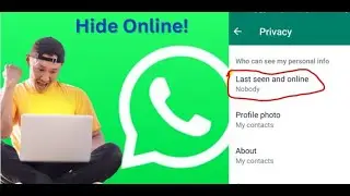 WhatsApp pe Online ho kisi ko pata nahi chalega. Hide What'sapp Online. Privacy #whatsapponline