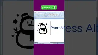 Snowman ⛄ emoji #viral #msoffice #msword #emoji