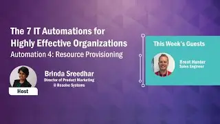 The 7 IT Automations for Highly Effective Organizations: Resource Provisioning