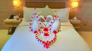 romantic room decorations for surprised || last minute bed decoration idea || #arlove106