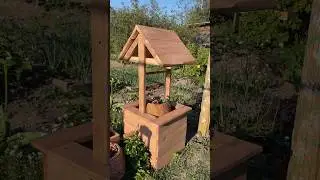 Декор для сада…Колодец своими руками 🪚#рукоделие#творчество#diy#garden#дача#декор#ремонт#подпишись