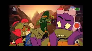 Mikey doing a cute dance (Rise of the TMNT)