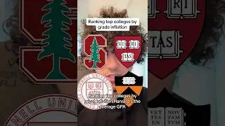 Ranking top colleges by grade inflation