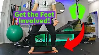 Banded Toe Walk Exercise! Better than the Monster Walk!