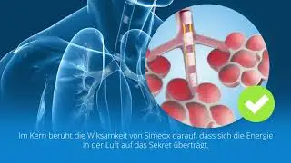 Einatmung mit dem Sekretmanagement Therapie Gerät Simeox