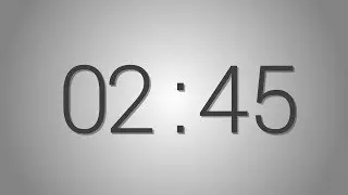 2 Minutes and 45 seconds countdown Timer - Beep at the end | Simple Timer (two min forty-five sec)