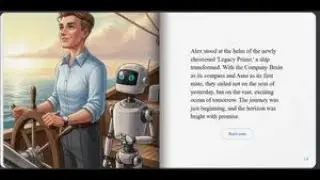 An AI update ran through Google Gemini's new Storybook feature