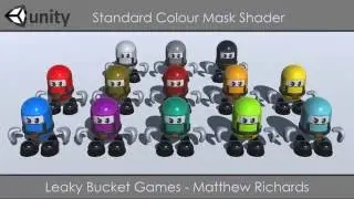 Remaking Team Buddies : Unity RGB Colour Mask + Metal,Roughness,AO composite Shader