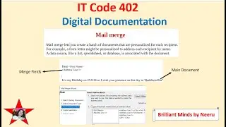 MAIL MERGE in LibreOffice Writer(-Digital Documentation ) IT 402 Class 9-2024-2025