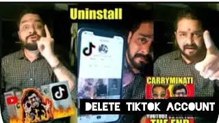 #hindustanibhau #tiktok #YouTube Hindustani Bhau Delete His Tiktok Account