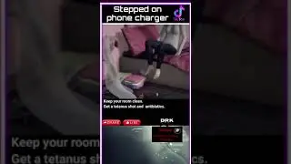 Stepped on phone charger
