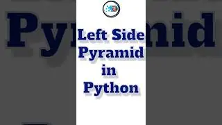 left side pyramid in python #shortsvideo #rathodsoftware #pythonpyramid