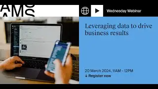 Wednesday webinar: Leveraging Data to Drive Business Results