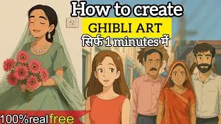 How To Create Ghibli Image In Chatgpt | Make Ghibli Art In Chat gpt Free | Ghibli Style Chatgpt ✨