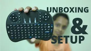Unboxing and setup of mini wireless keyboard with trackpad