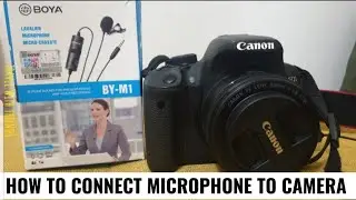 How To Connect BOYA BY-M1 Mic to DSLR Camera & Noise Reduction Audio Setting