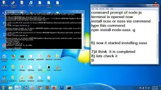 sass installing and running