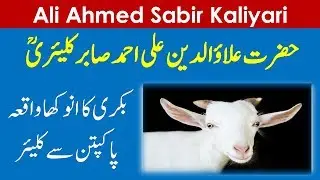 Hazrat Alauddin Ali Ahmed Sabir Kaliyari  ll Goat Related Karamat ll Pakpattan to Kaliyar ll Hindi
