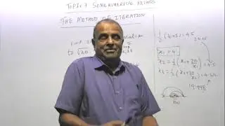 VIDEO-106-Topic 7: THE METHOD OF ITERATION: A BRIEF EXPLANATION