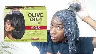 QUICK TUTORIAL - How to SAFELY DIY RELAXER AT HOME | ORS OlIVE OIL | TEXTURIZER ON 4c HAIR