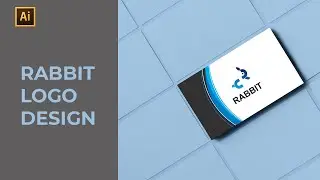 Rabbit logo design in illustrator | letter R logo design | logo tutorial