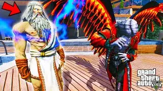 Franklin Found ZEUS GOD OF MONSTERS To Trap VAMPIRE GOD in GTA 5 | SHINCHAN and CHOP