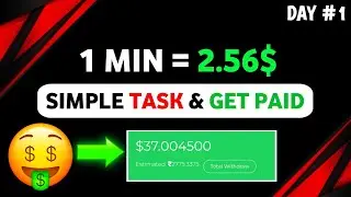 Get Paid 2.56$ Every Min 🤑 | make money online | 30 day learning challenge #1