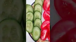 Нарезка помидоры и огурцы