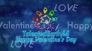 Happy Valentine's Day 2O24 At Night Background