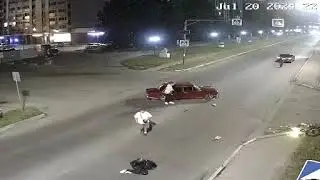 В Подмосковье в аварии пострадали мотоциклист и его пассажир