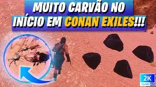 onde ENCONTRAR muito CARVÃO em CONAN EXILES no INÍCIO do JOGO!!!