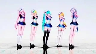 Вокалоиды Мику Гуми Неру Хаку и Лука [MMD]