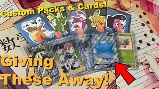 Giving Away Pokémon Cards and Custom Booster Packs For Free!