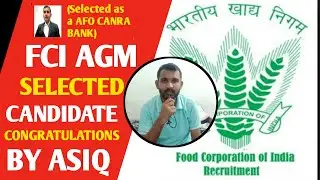 FCI AGM SELECTED CANDIDATE CONGRATULATIONS BY ASIQ