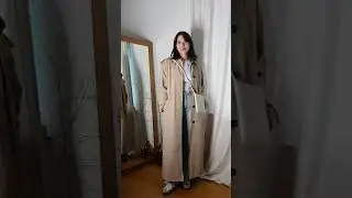 Наконец-то можно снимать весенние лучки 🥹 очень удобный базовый образ с джинсам, рубашкой и тренчем