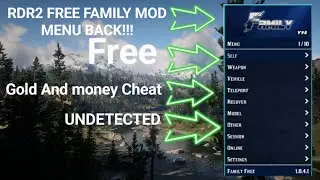 FREE Red Dead Redemption Online Mod Menu Undetected And EASY TO INSTALL !