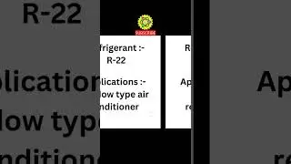 Refrigerants and their applications | Refrigeration and Air Conditioning | 