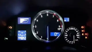 2011 Lexus IS-F Slow Motion Facelift Cluster Start-Up