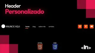 How to create a CUSTOM MENU with HTML and CSS