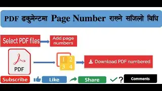 Insert Page number in PDF documents