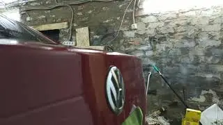 Ремонт вмятин без покраски от дерева на vw jetta