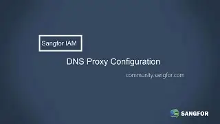 Sangfor IAM_DNS Proxy Configuration Guide