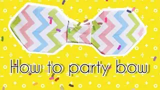 How to Make Paper Party Bow / Ribbon 🎀 Origami Video Tutorial 📹