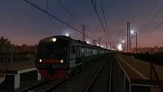 Trainz12 (3.7, 61388) | вечерняя поездка на ЭД4М-0337