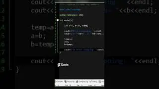swapping of two numbers    cpp programming 