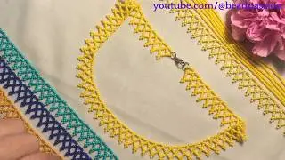 Simple and Easy Yellow Seed Bead Collar Necklace | DIY Beading Tutorial for Beginners