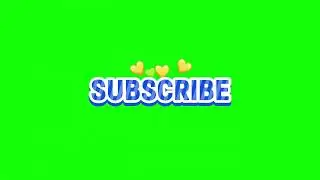 Subscribe Button Animation ❤️ Hearts Effect | YouTube Overlay HD