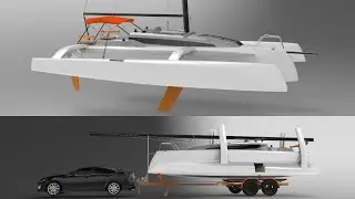 Fast cruising boat you can TOW! New Corsair 880 trimaran Explained