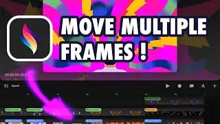 Move Multiple Frames in Procreate Dreams - Tutorial